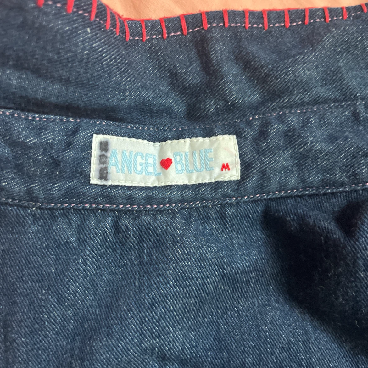 angle blue denim button up - photo 4