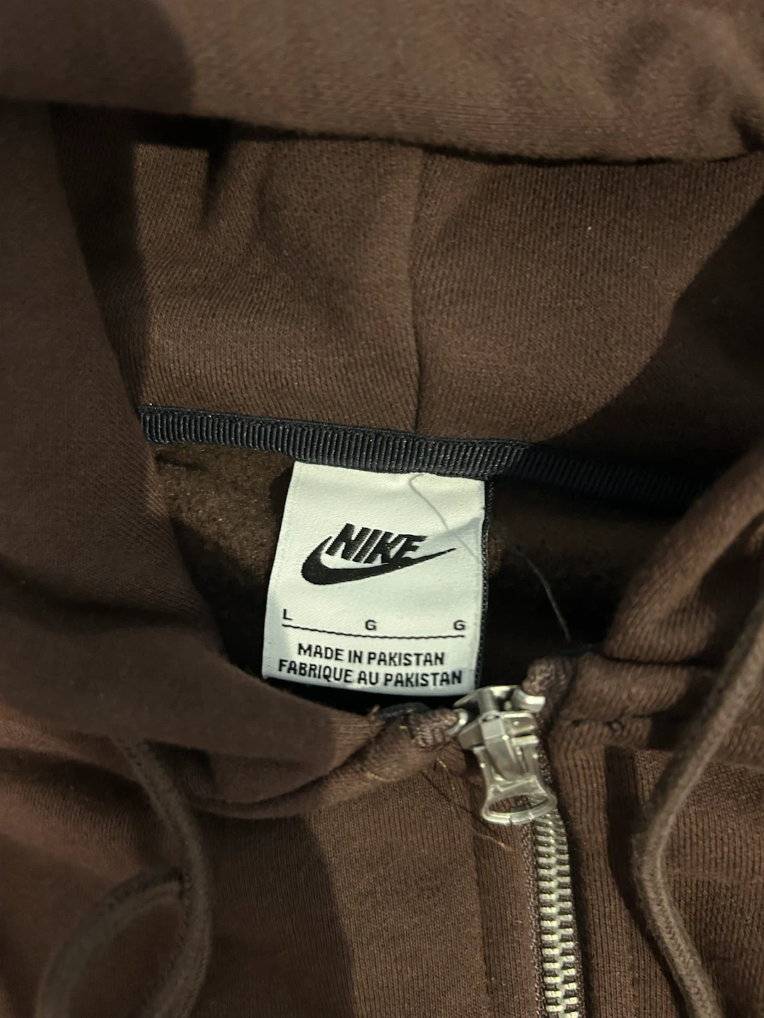 Stussy x Nike brown boxy zipup hoody - photo 3