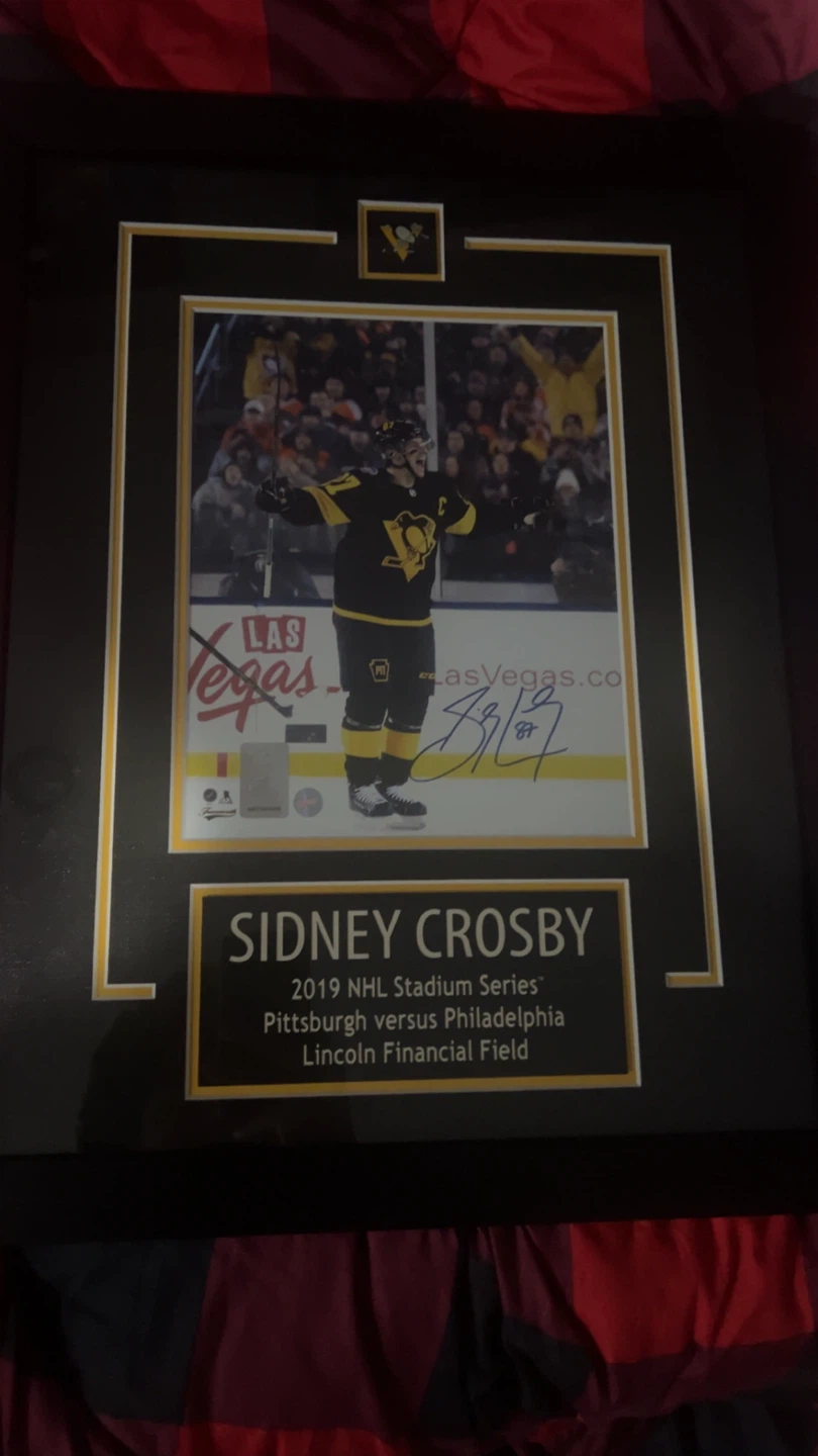 Framed Sidney Crosby 2019 NHL Stadium Series Photo