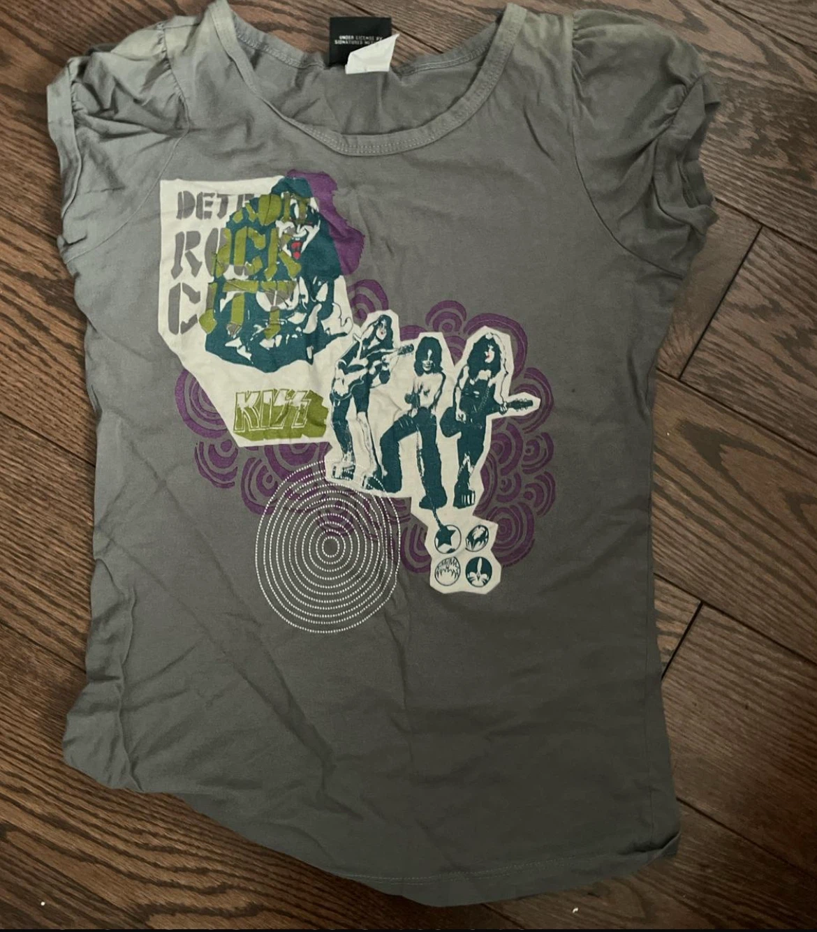 kiss band short sleeve shirt