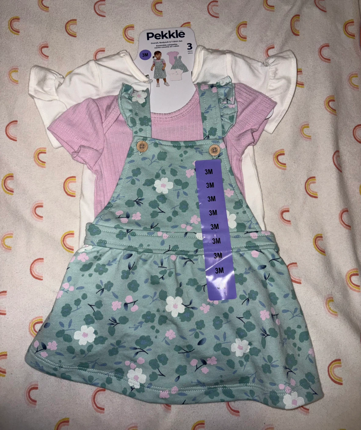 New Pekkle Baby Outfit 3pcs  - 3M