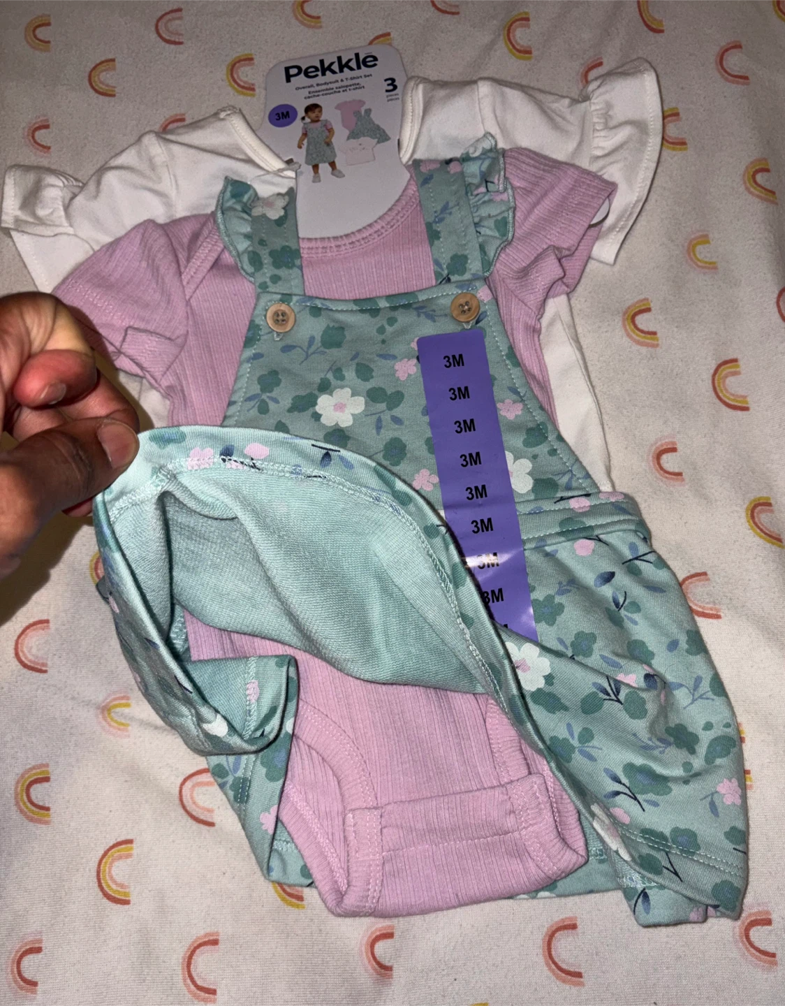 New Pekkle Baby Outfit 3pcs  - 3M - photo 2