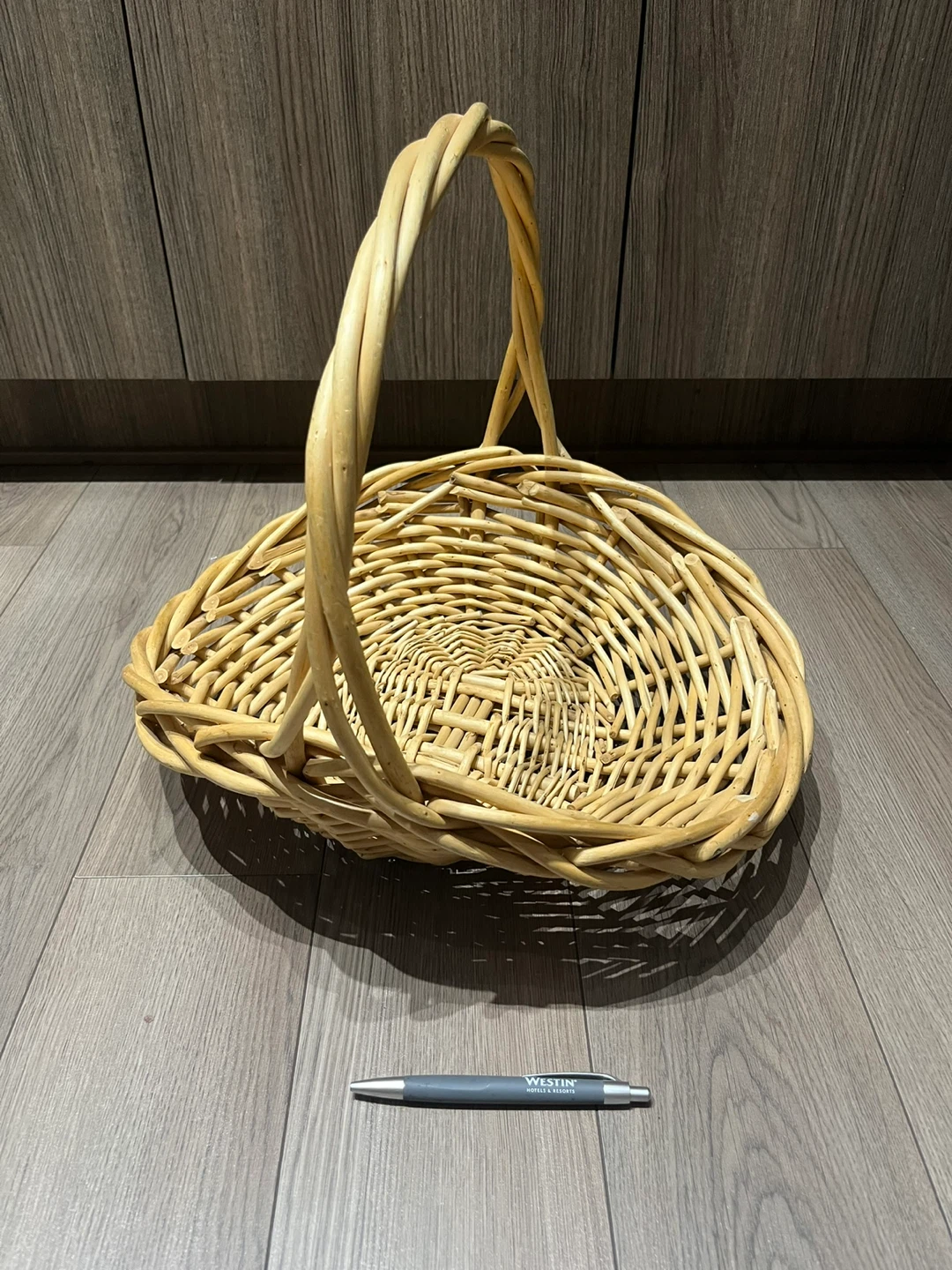 Wicker Basket with Handle
