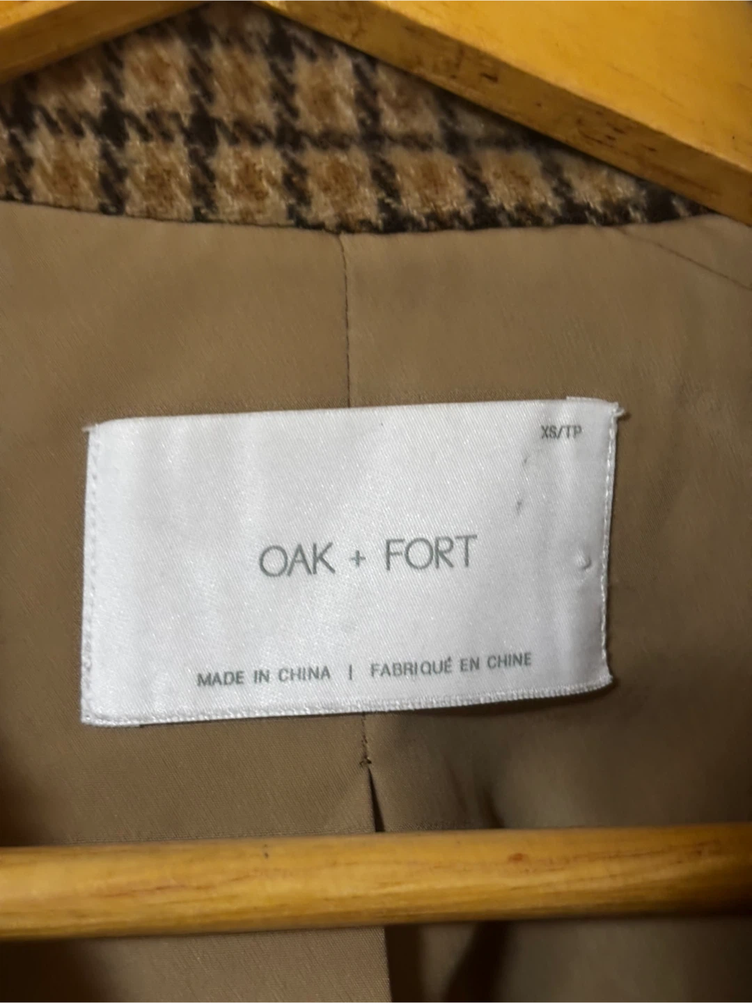 Oak + Fort Plaid Double-Breasted Coat - photo 3