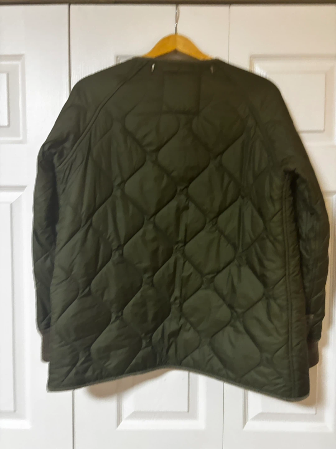 TNA Quilted Liner Jacket Medium Olive Green - photo 3