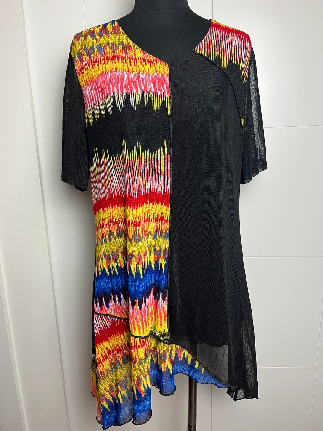 Model France Mesh Tunic Top