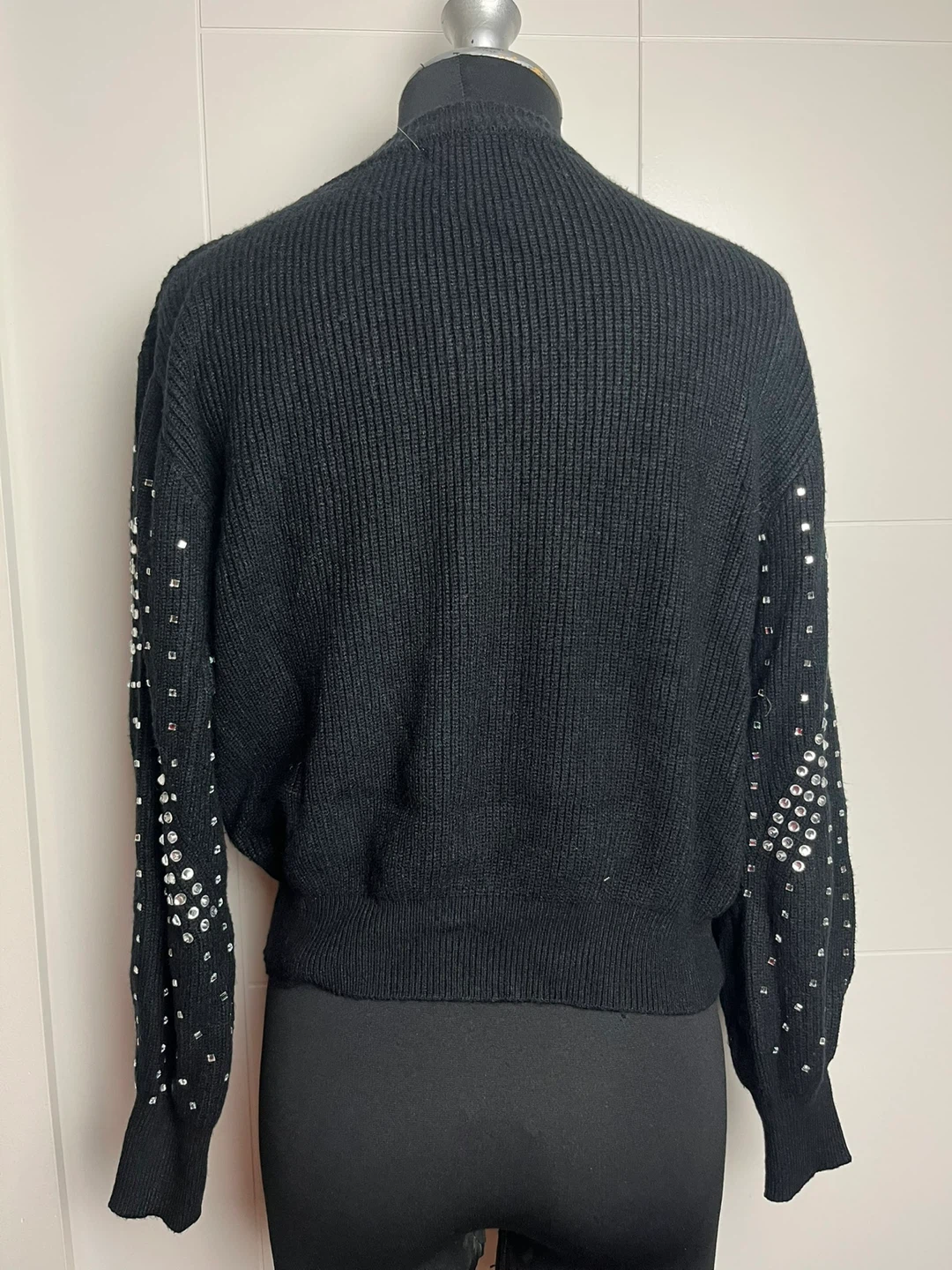 SIMPLE LIFE Black Rhinestone Sweater - photo 2