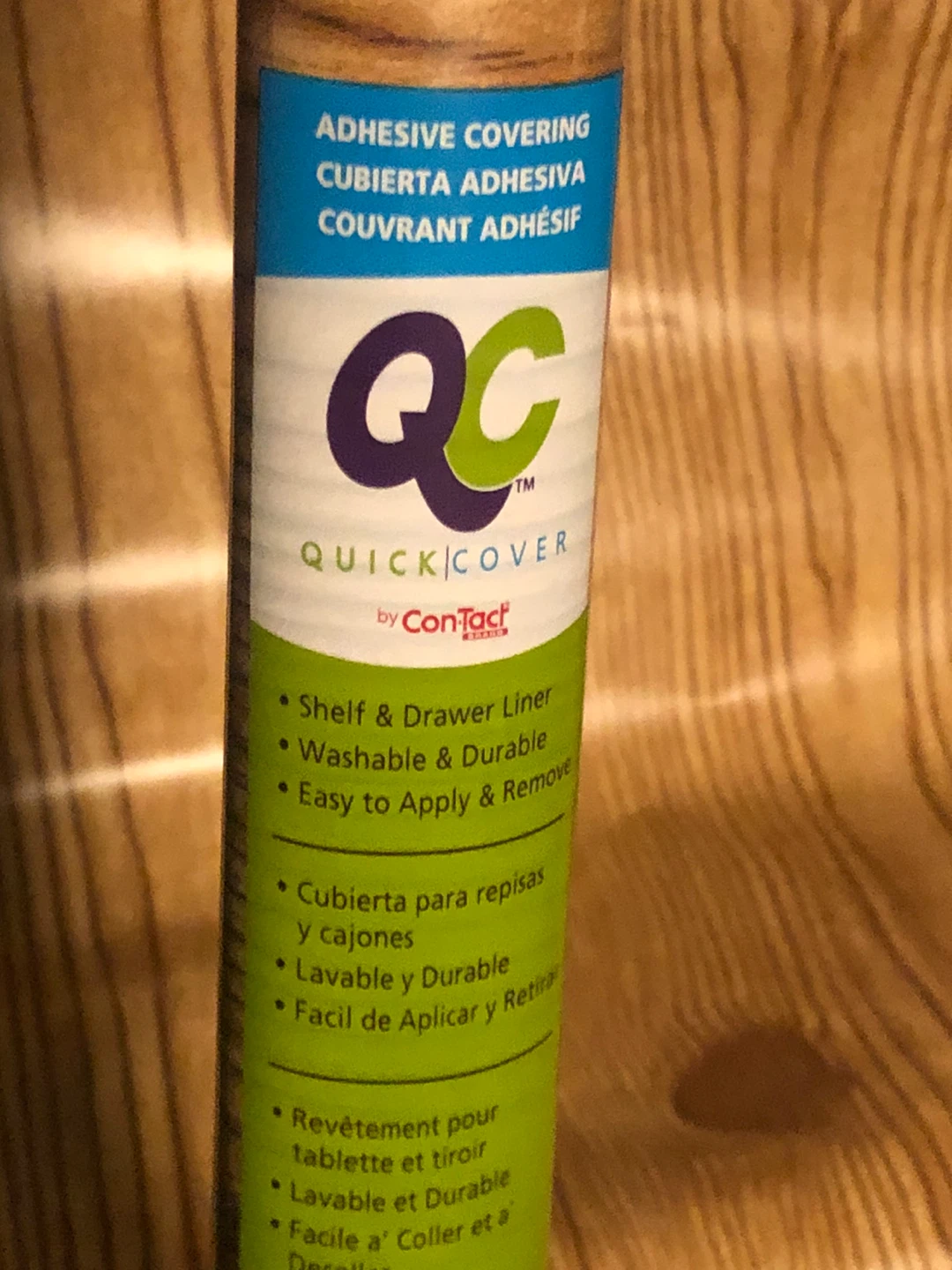 6 NEW QC Quick Cover Adhesive Covering Shelf & Drawer LinerS - photo 3