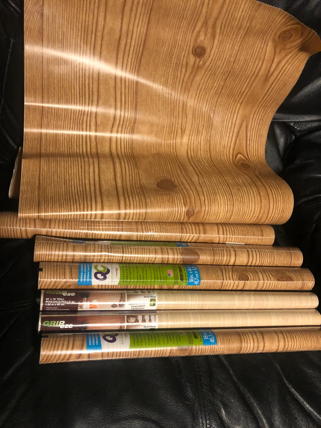 6 NEW QC Quick Cover Adhesive Covering Shelf & Drawer LinerS - photo 4