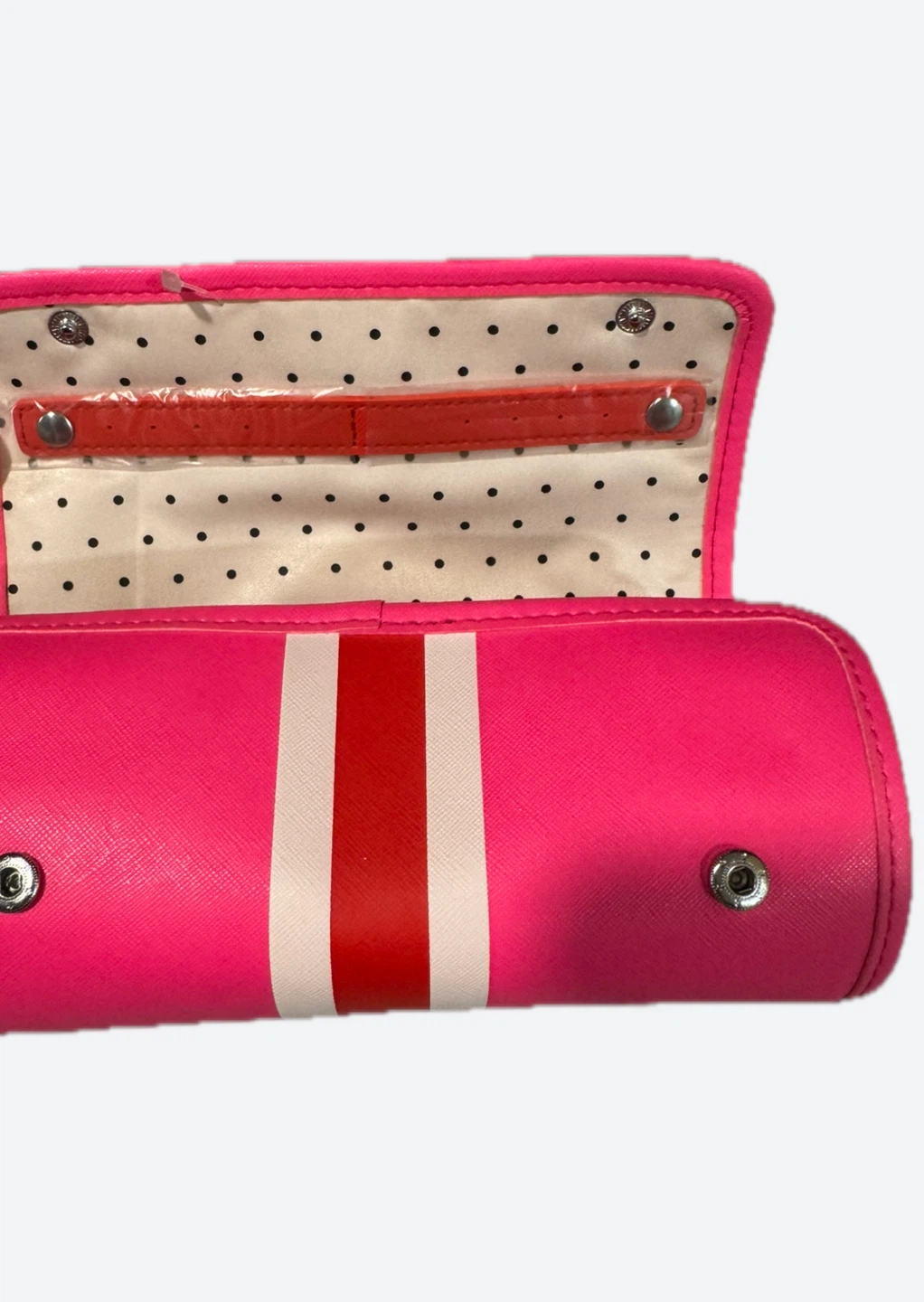 NEW Stella & Dot Pink Roll Jewelry Organizer Bag - photo 2
