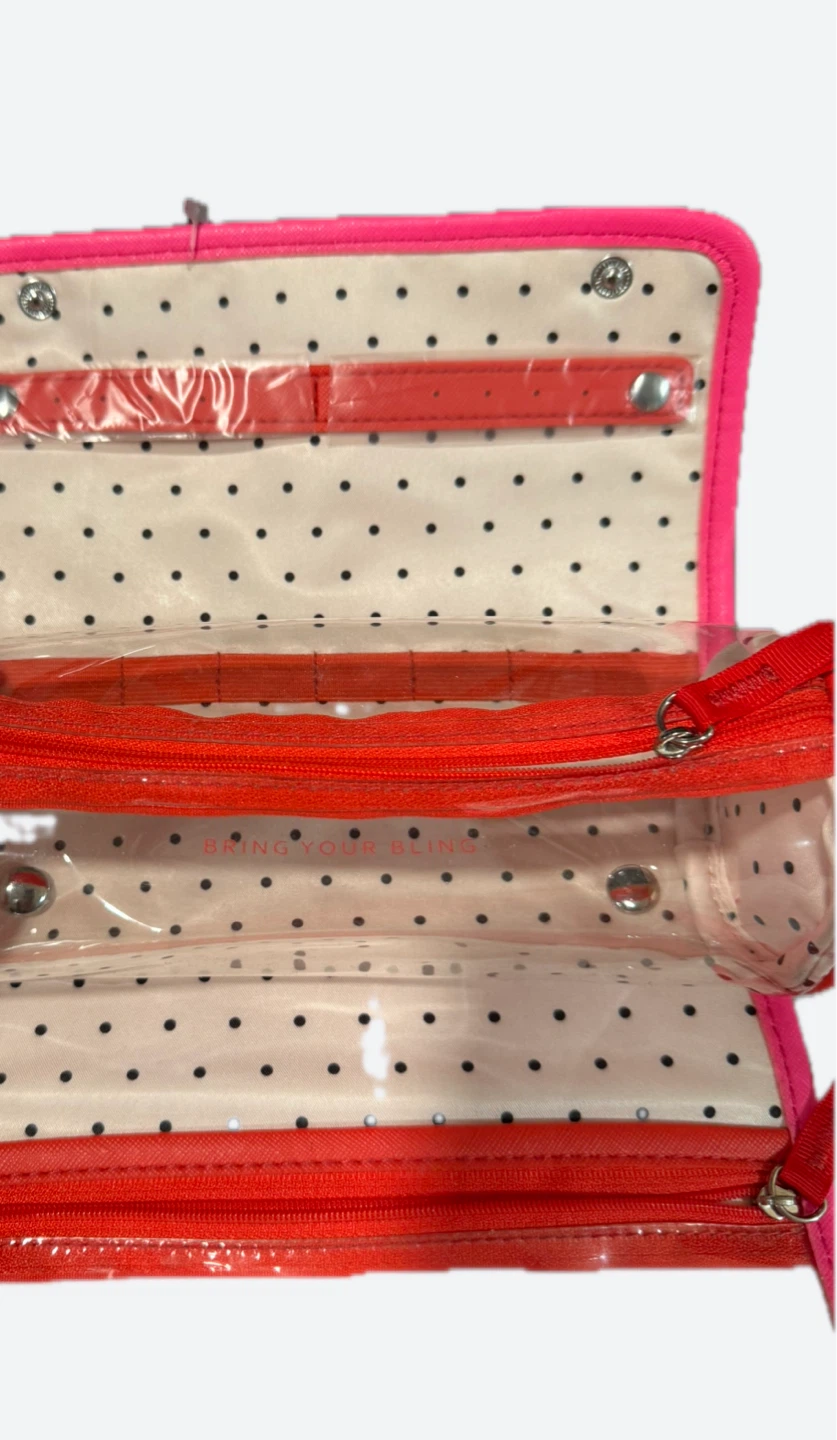 NEW Stella & Dot Pink Roll Jewelry Organizer Bag - photo 4