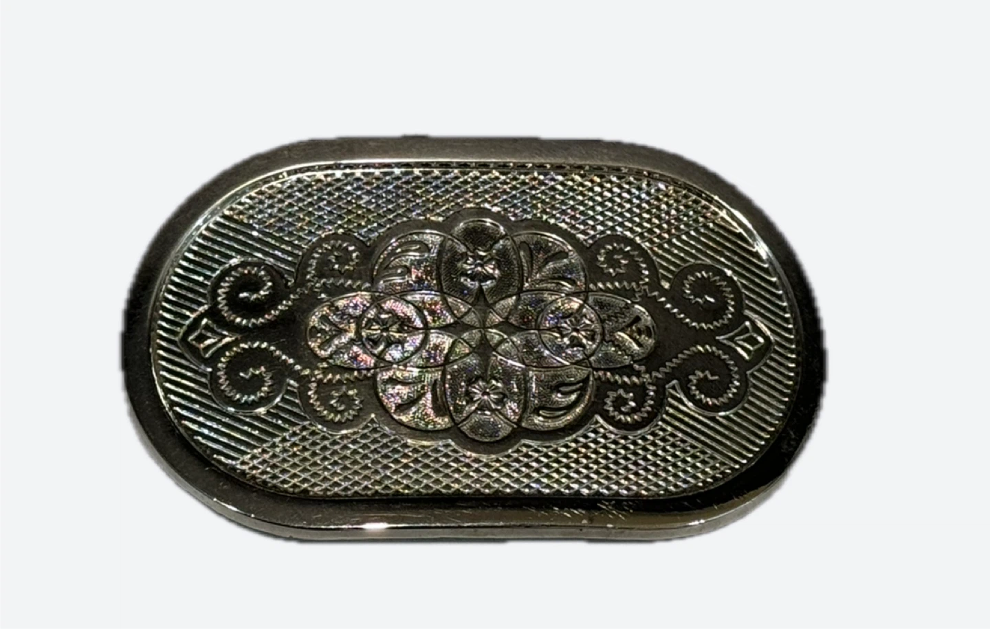 Vintage Decorative Oval Belt Buckle