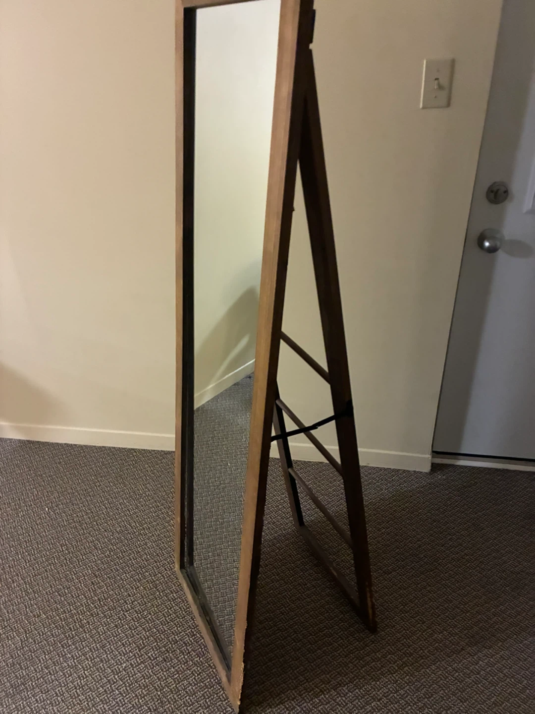 Wooden Framed Full Length Mirror