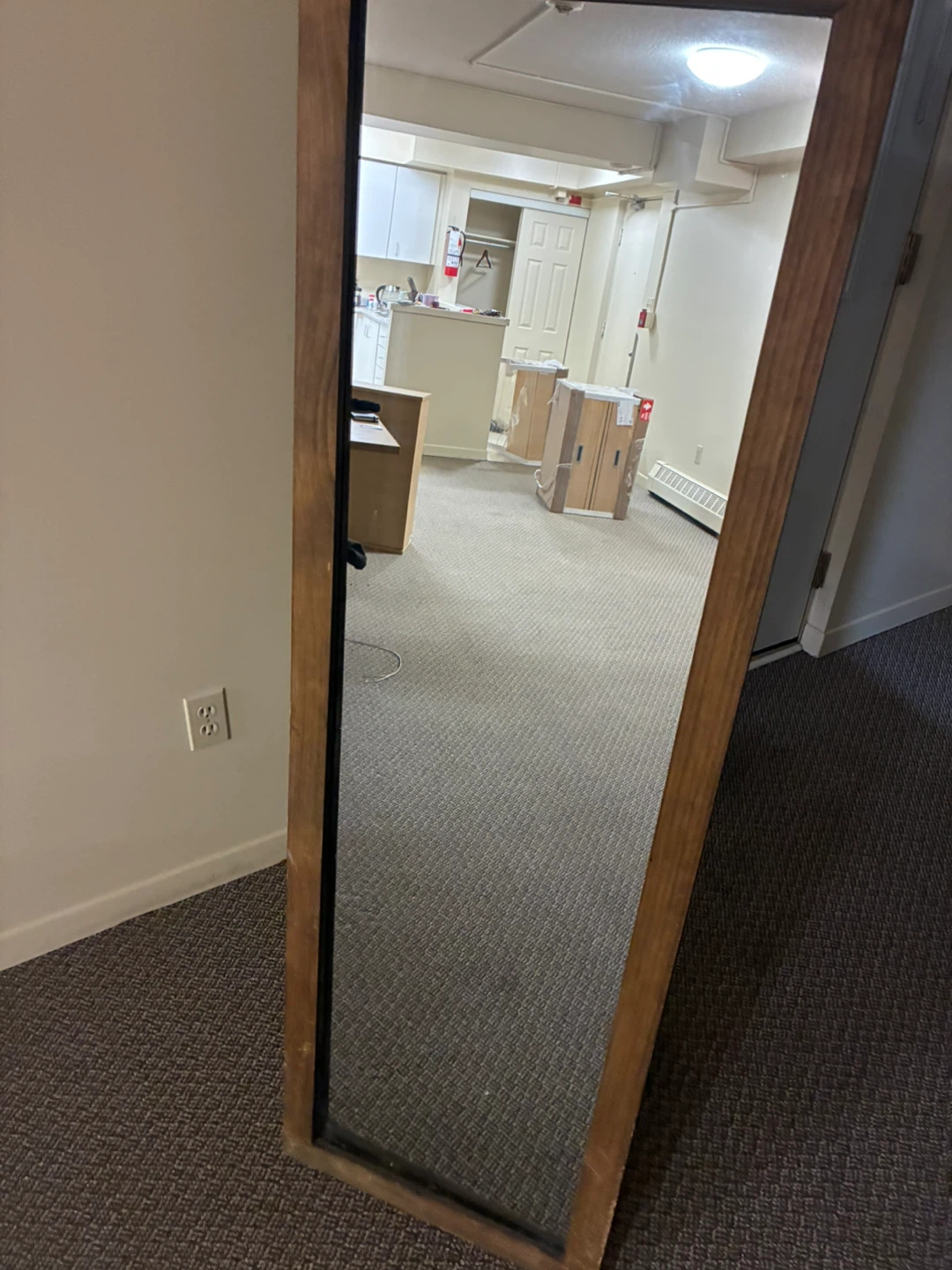 Wooden Framed Full Length Mirror - photo 2