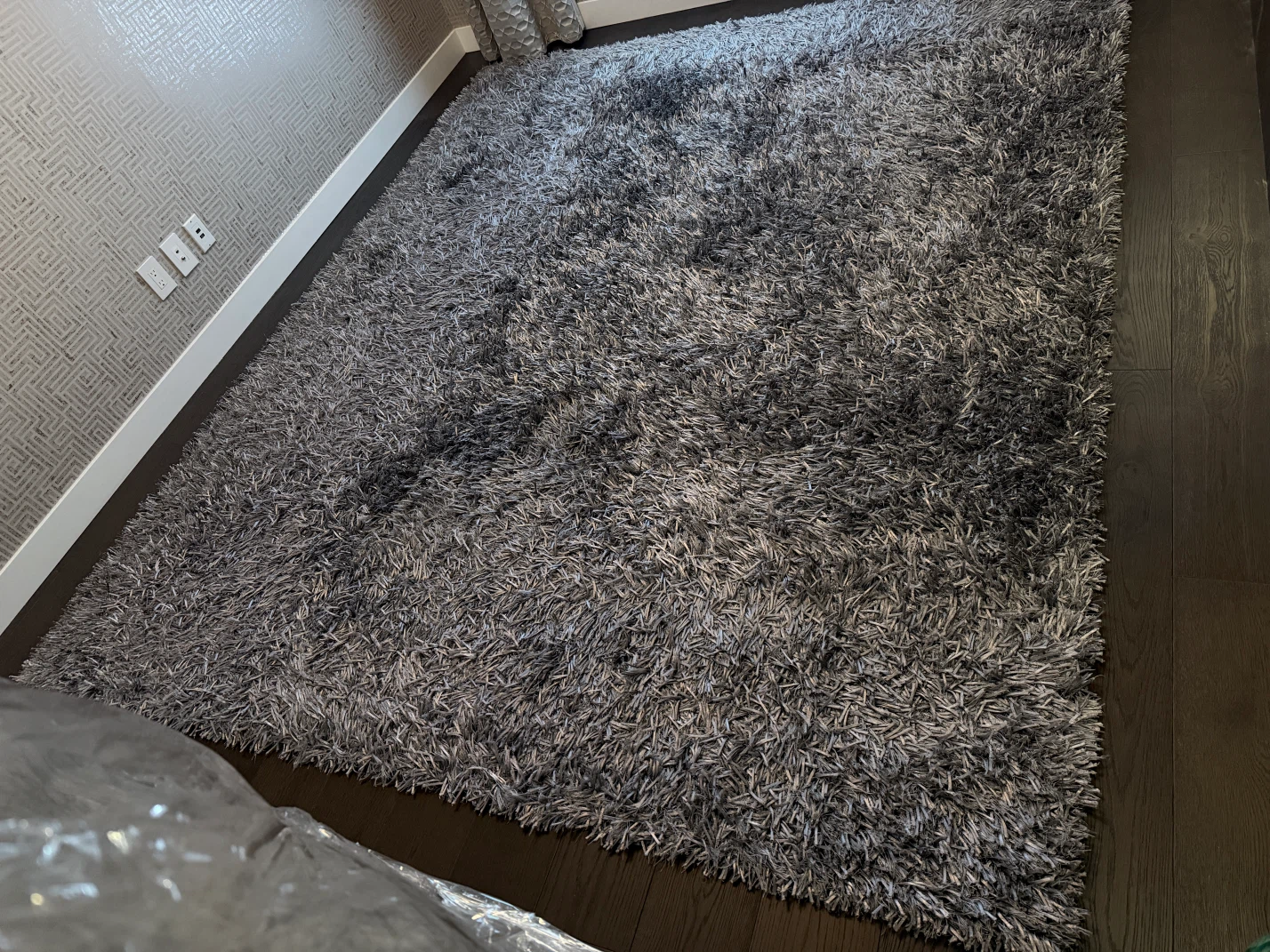 Grey Shag Area Rug - photo 2