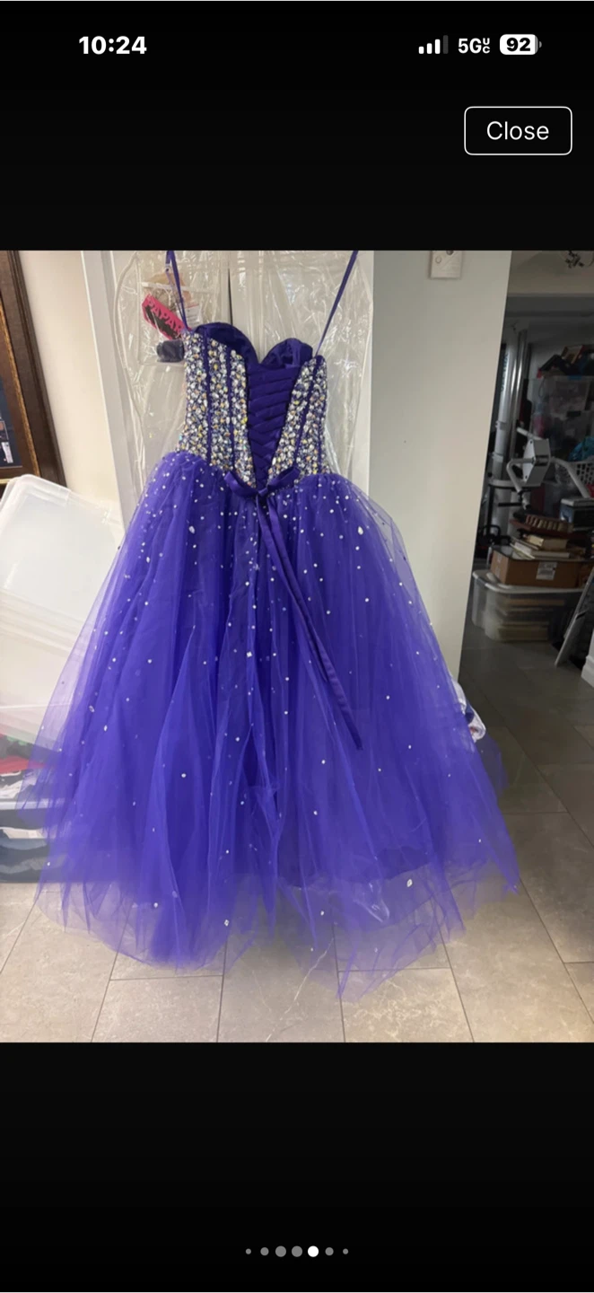 Purple Tulle Quinceanera Dress - photo 3