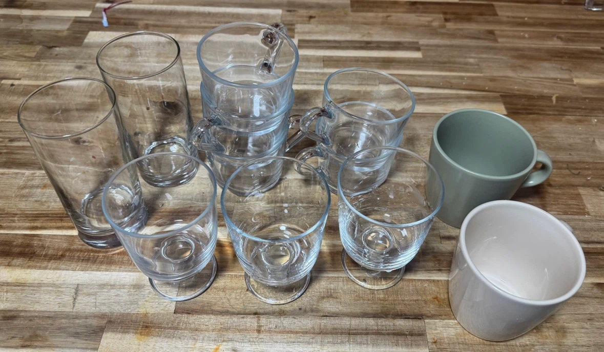 Glass cups & mugs