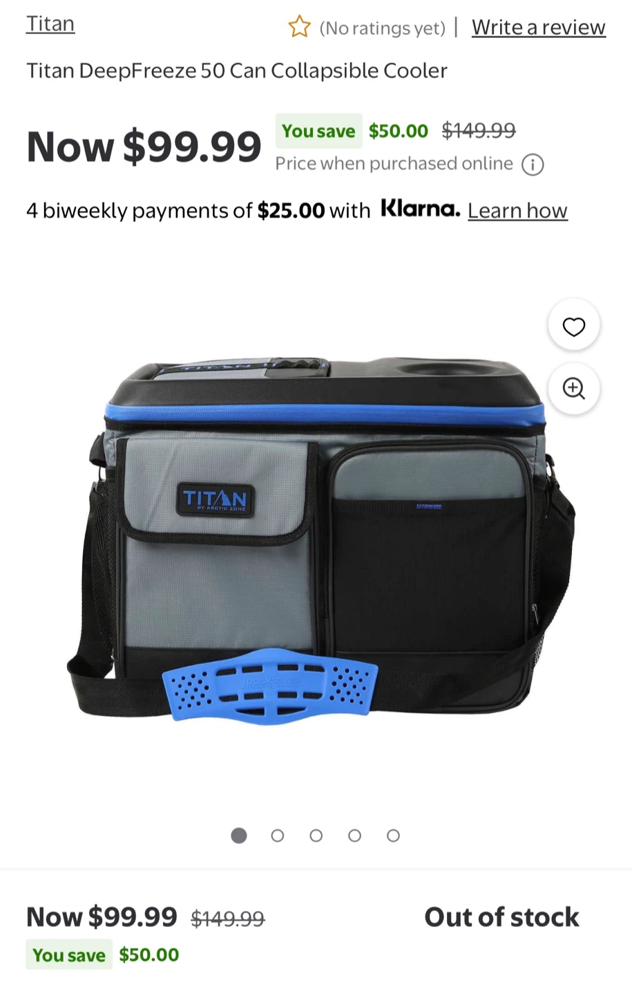 Titan DeepFreeze 50 Can Collapsible Cooler