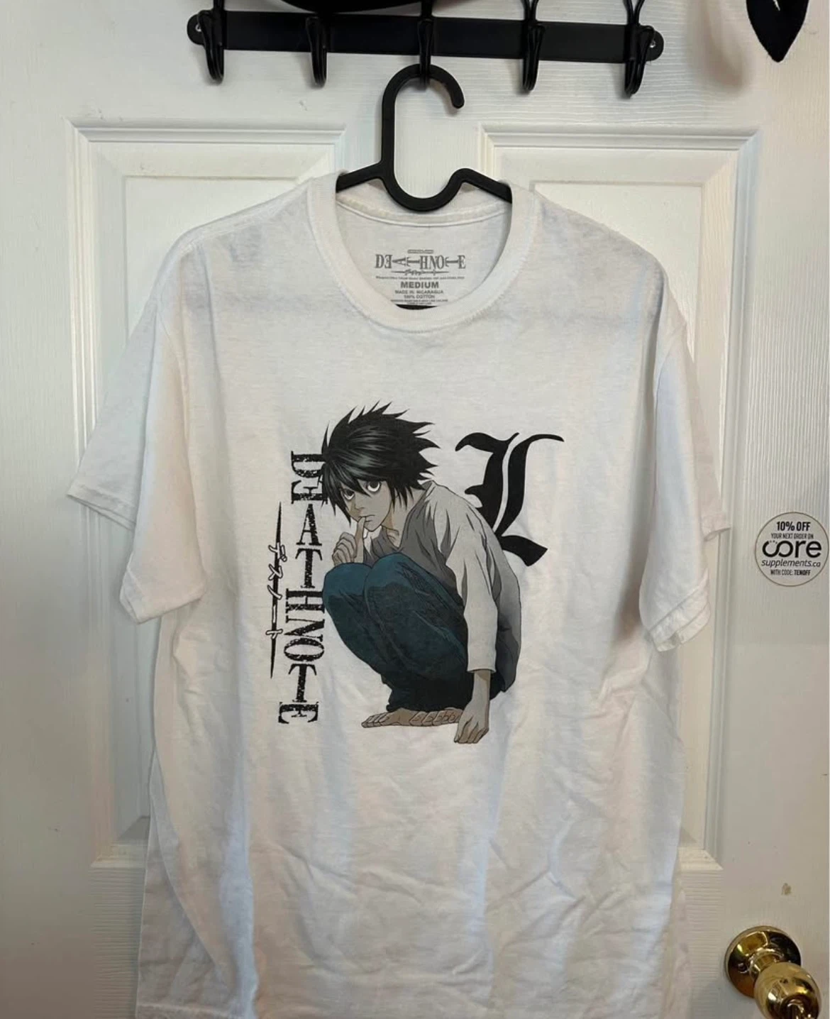 Death Note L Graphic T-Shirt Medium