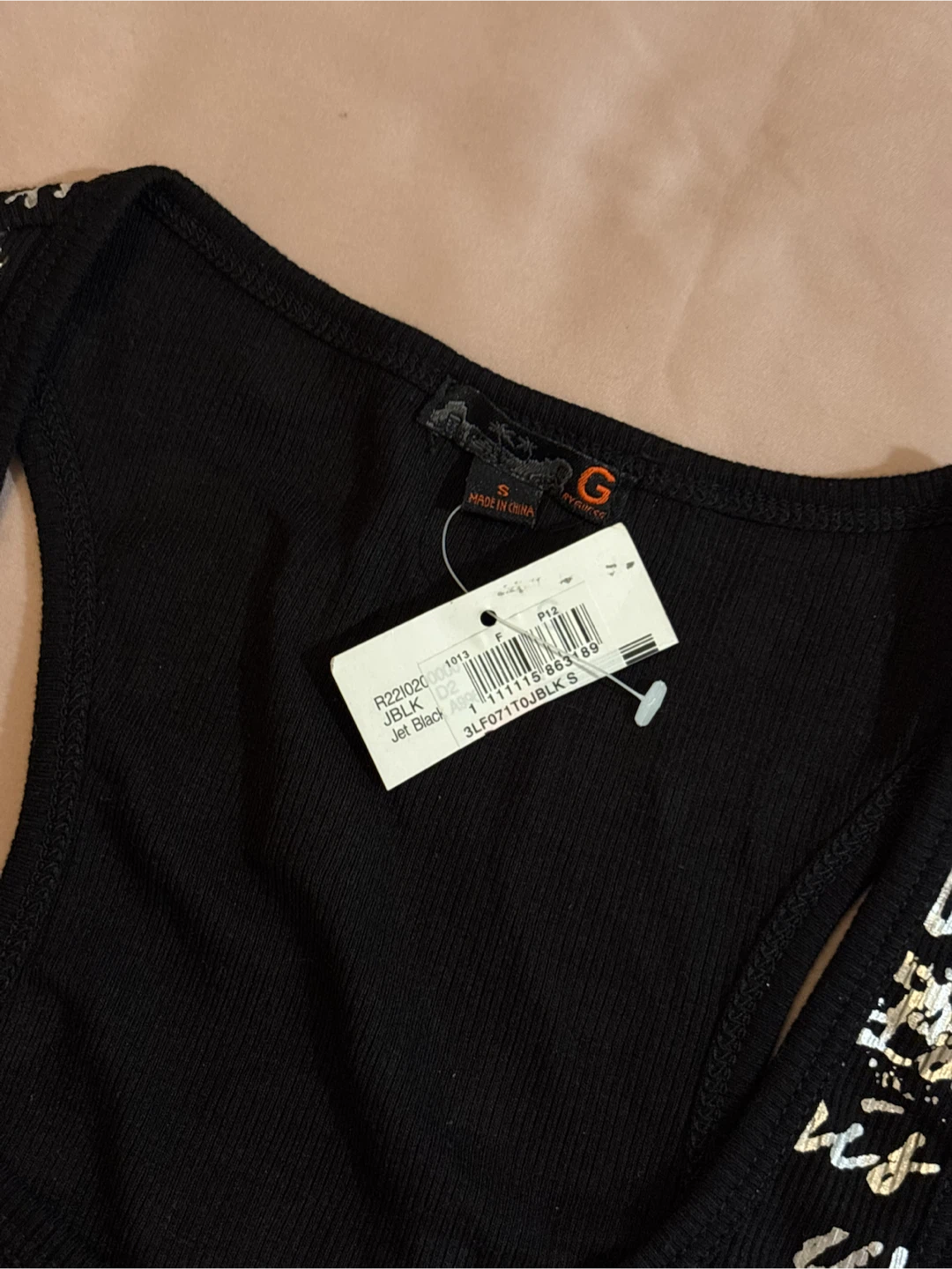 Guess Tank Top Black Size S - photo 2