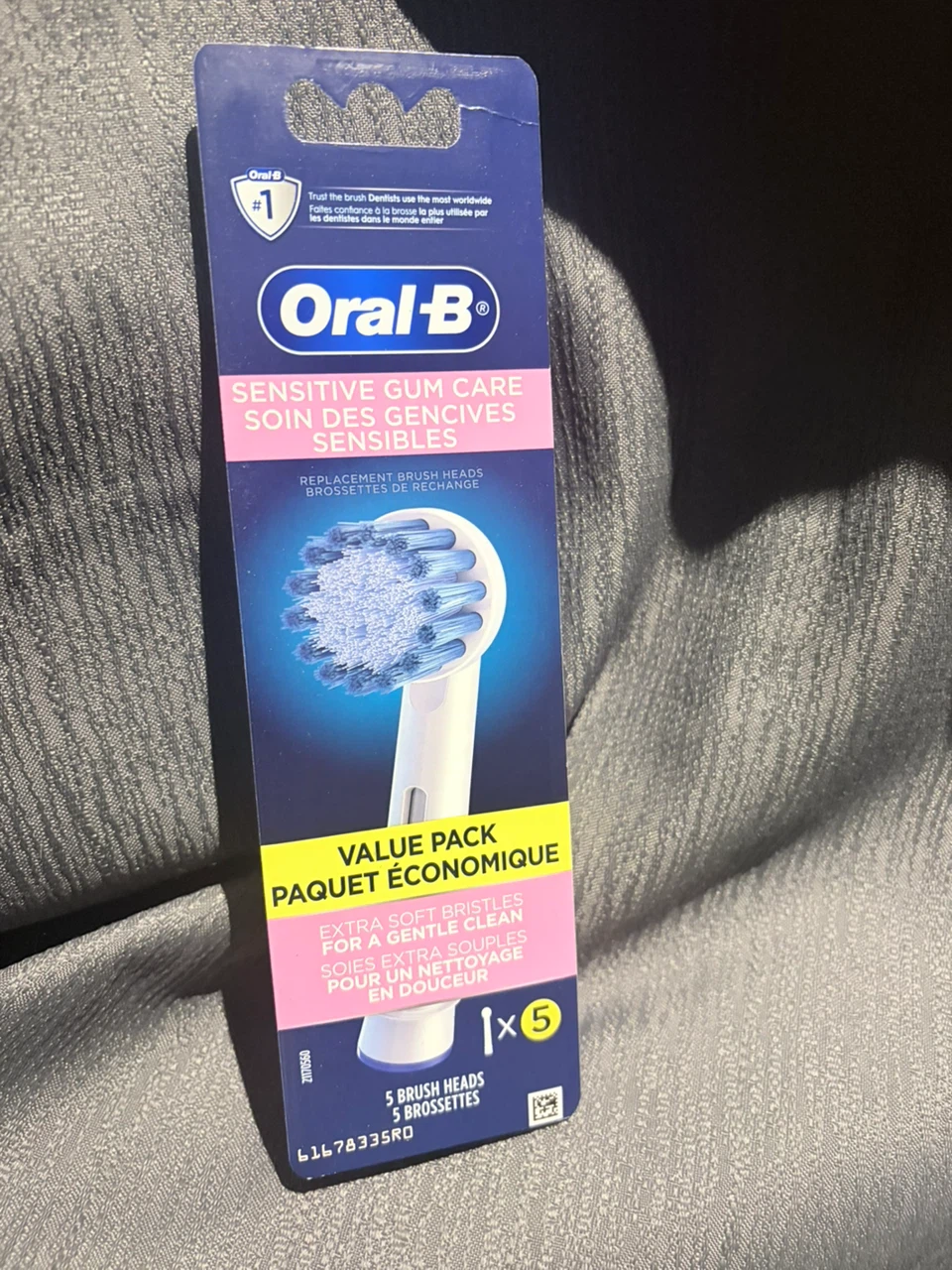 Oral-B Sensitive Gum Care Replacement Brush Heads - 5 Pack