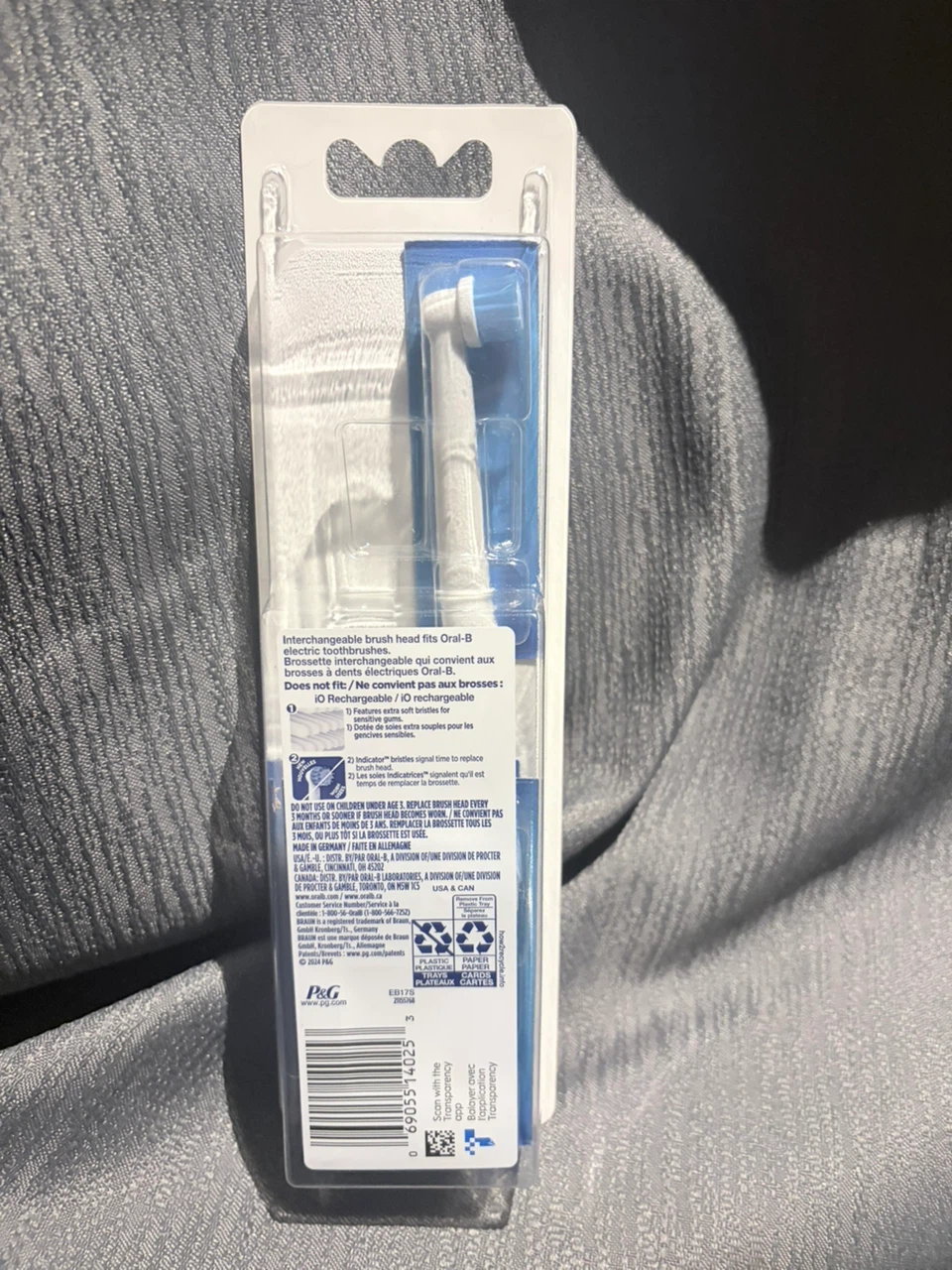 Oral-B Sensitive Gum Care Replacement Brush Heads - 5 Pack - photo 2