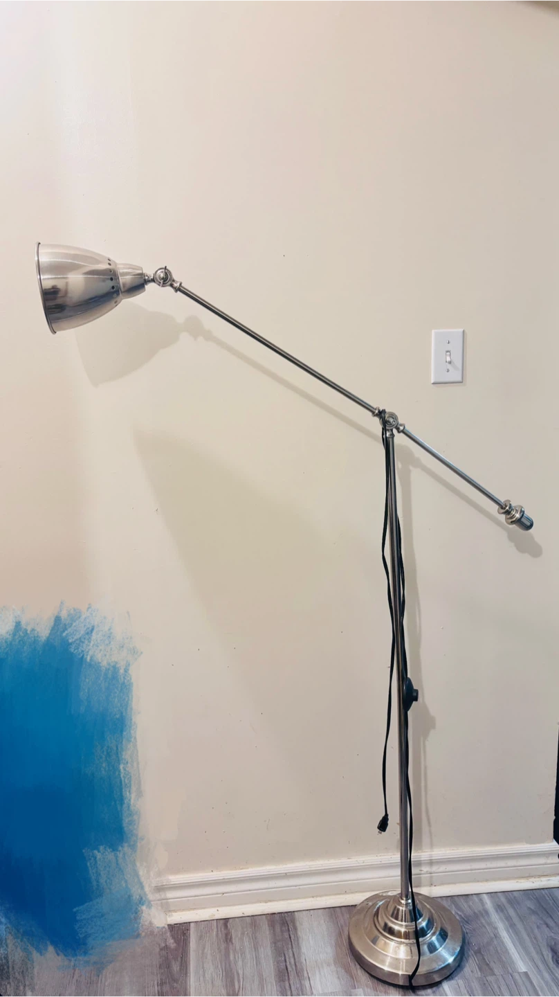 Adjustable Floor Lamp - Brushed Nickel