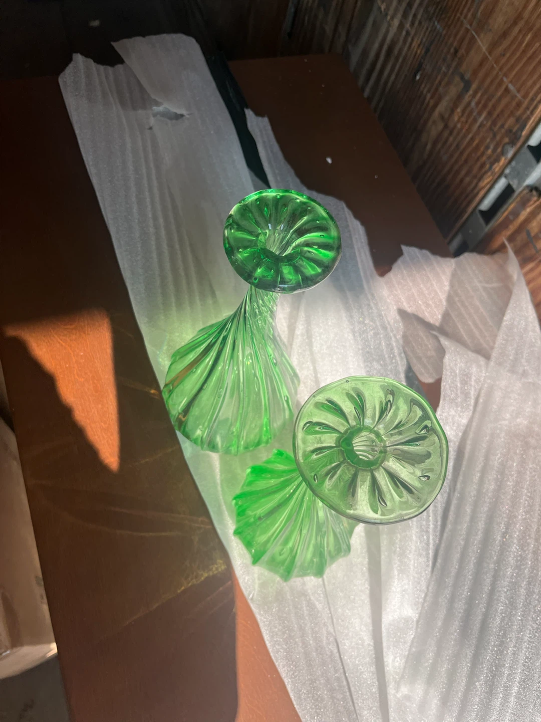 Pair of Green Glass Vases $5 each or 4 for $10 - photo 4