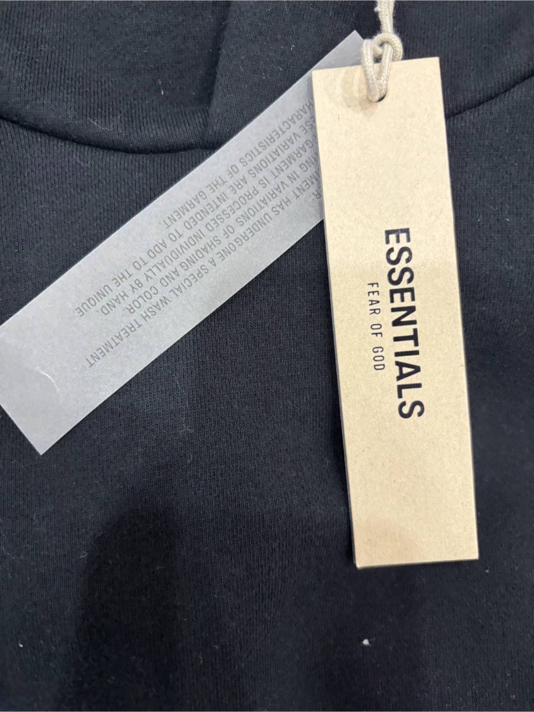 Black Essentials Fear of God Hoodie - photo 3