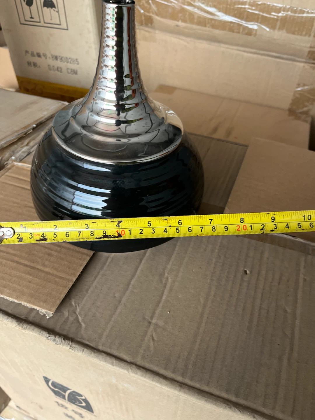 Black and Silver Decorative Vase $8 each or 2 for $10 - photo 2