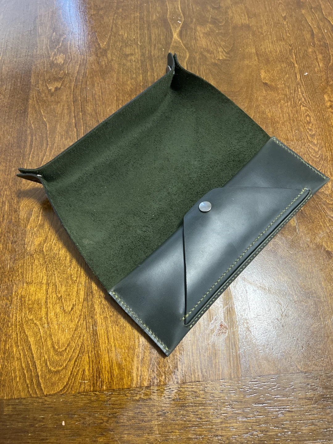 Leather Catch-All Tray and Envelope Sleeve