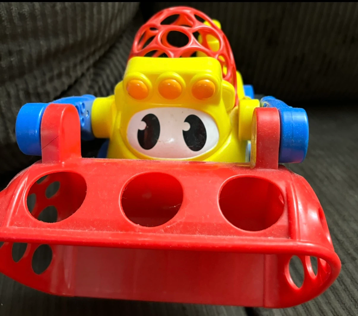 Yellow and Red Construction Toy Truck