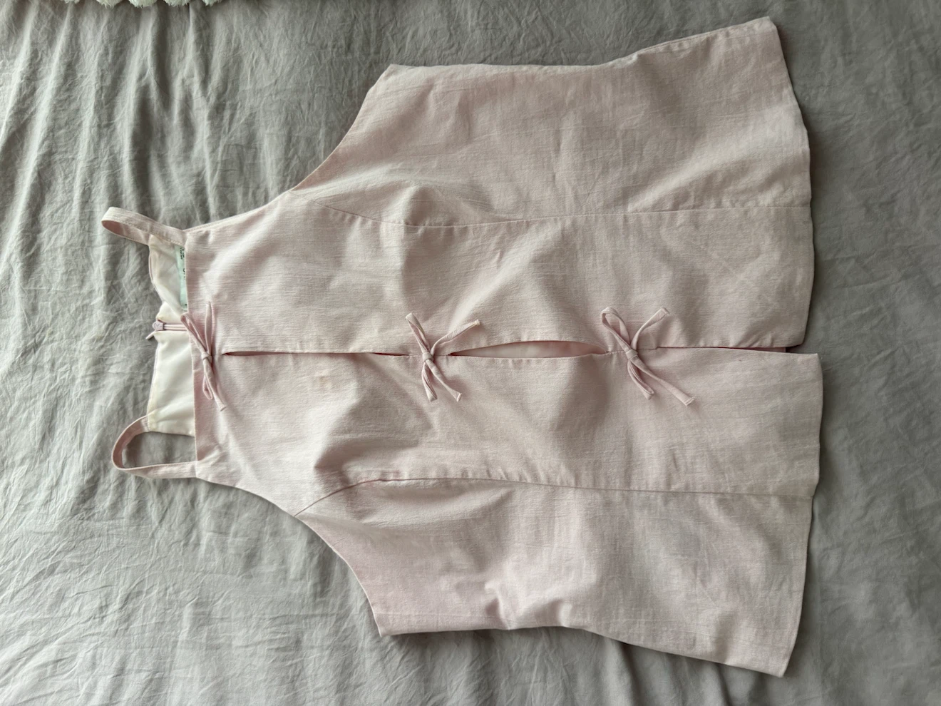 Light Pink Linen Blend Top - photo 3