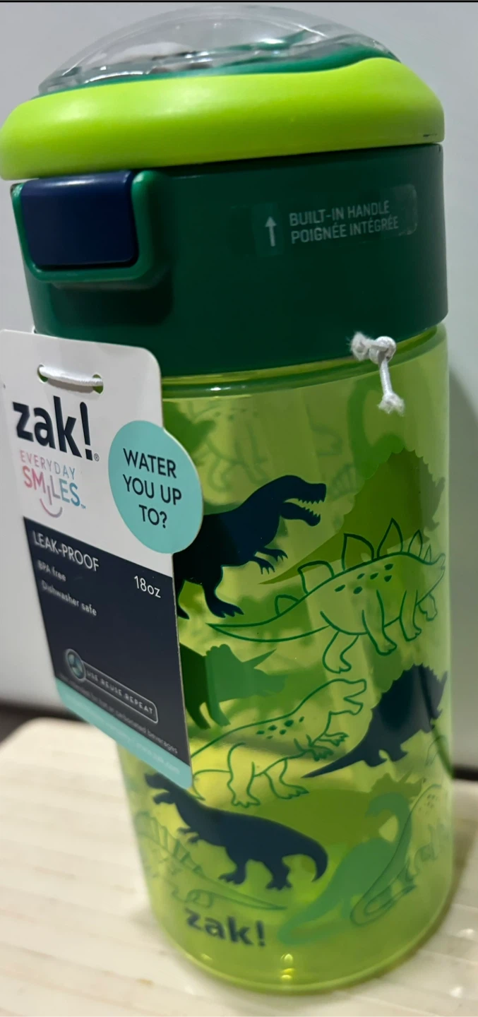 Zak! Everyday Smiles Dinosaur Water Bottle - 18oz