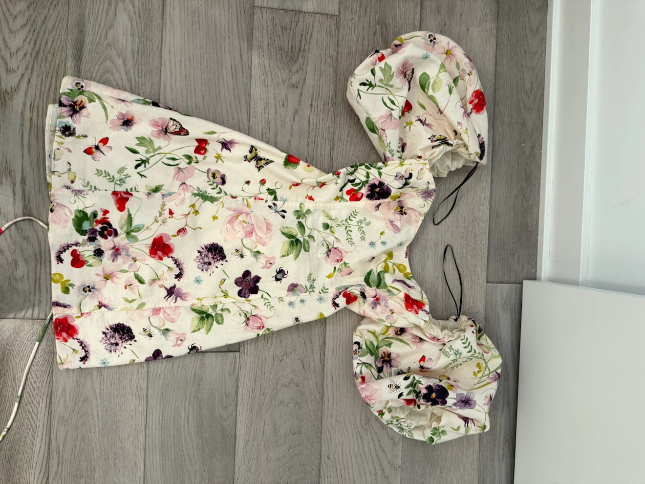 Floral Puff Sleeve Mini Dress