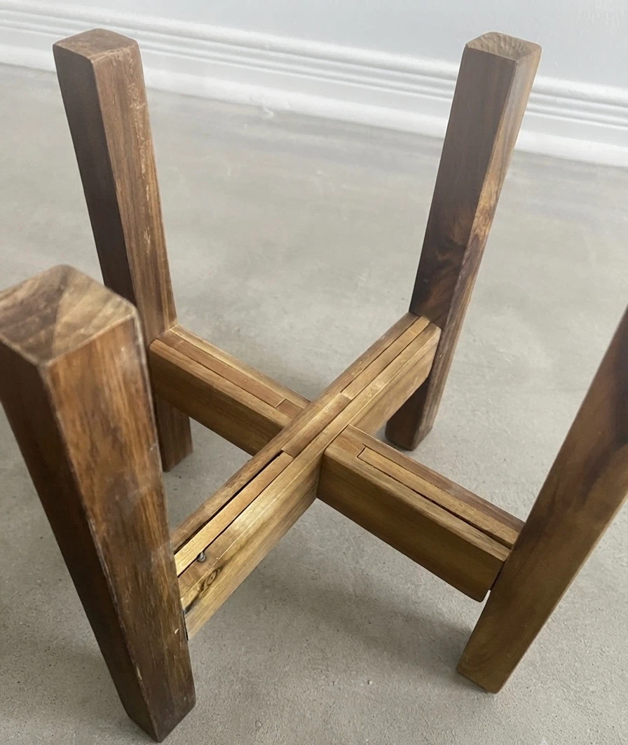 Adjustable Wooden Plant Stand - photo 2