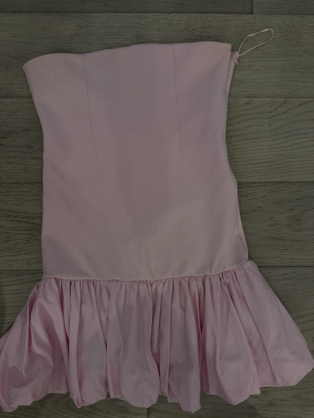 Pink Strapless Ruffle Dress - photo 2