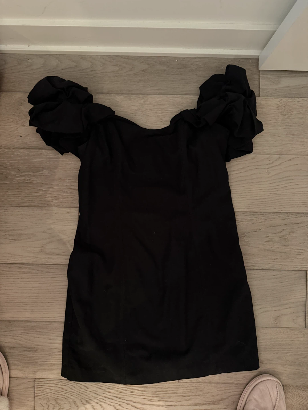 Black mini dress