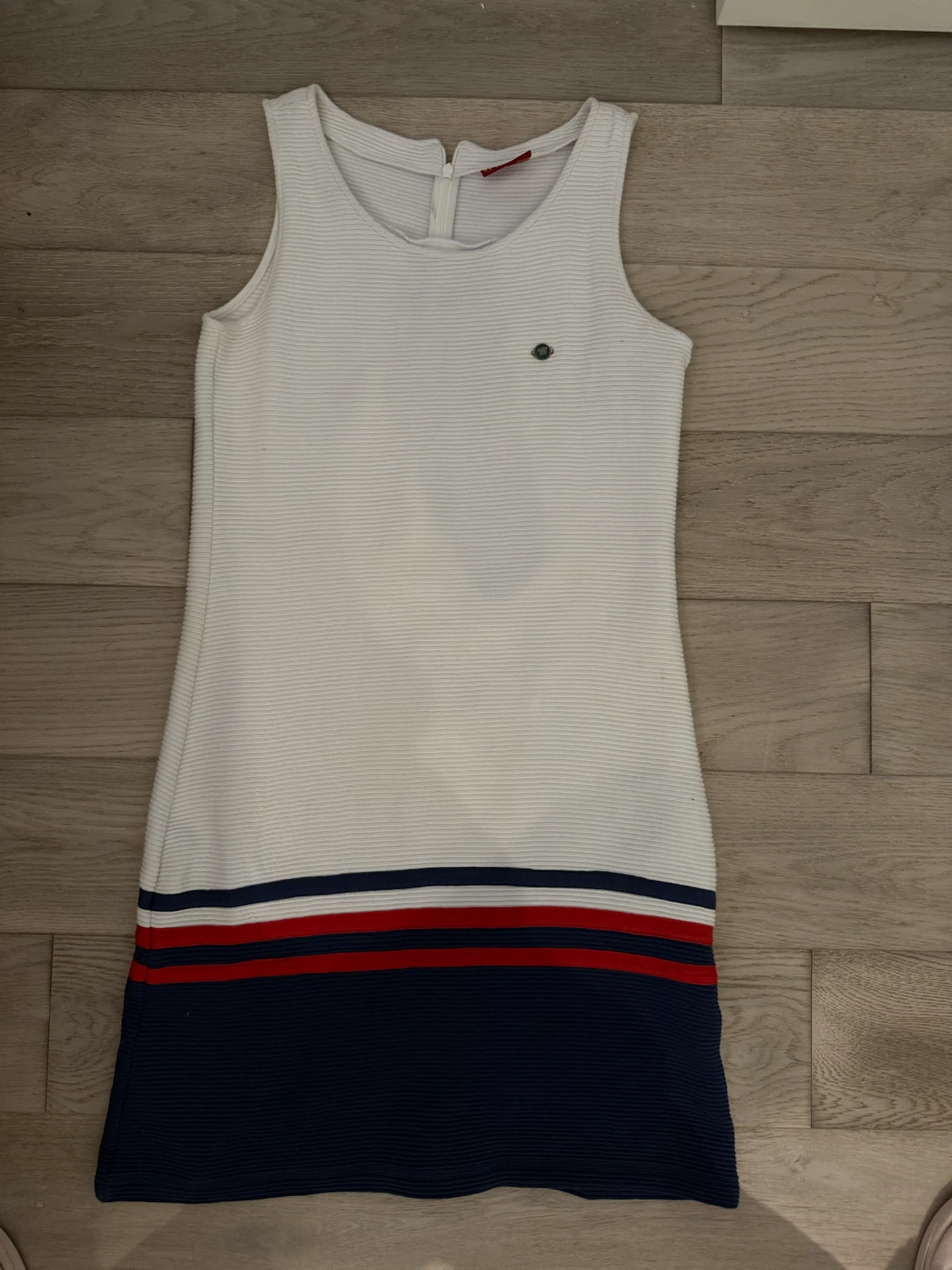 U.S. Polo Assn. White Striped Dress - Medium