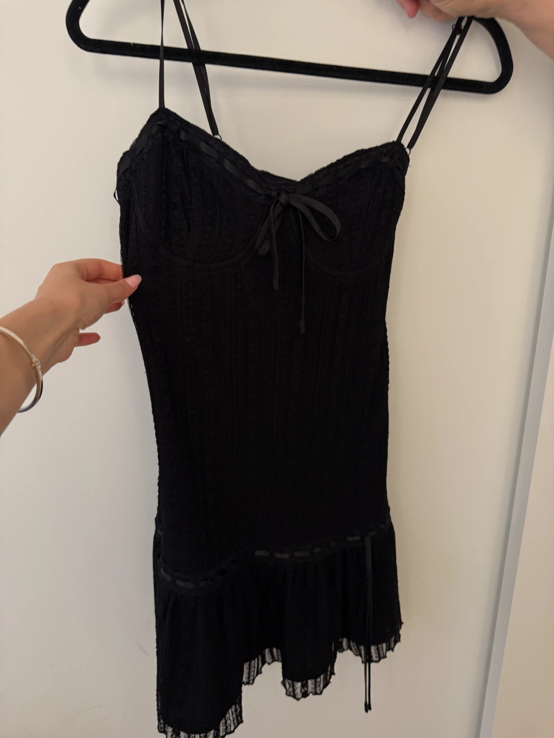 Black Lace Slip Dress