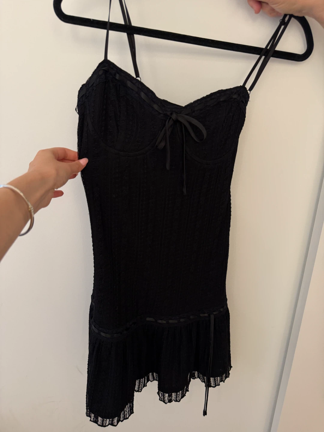 Black Lace Slip Dress - photo 2