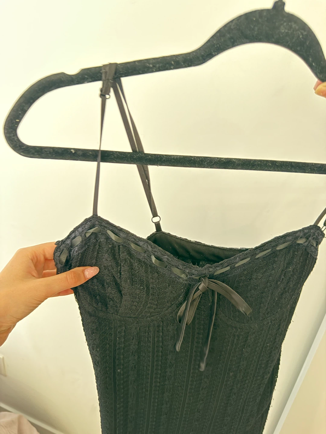 Black Lace Slip Dress - photo 3