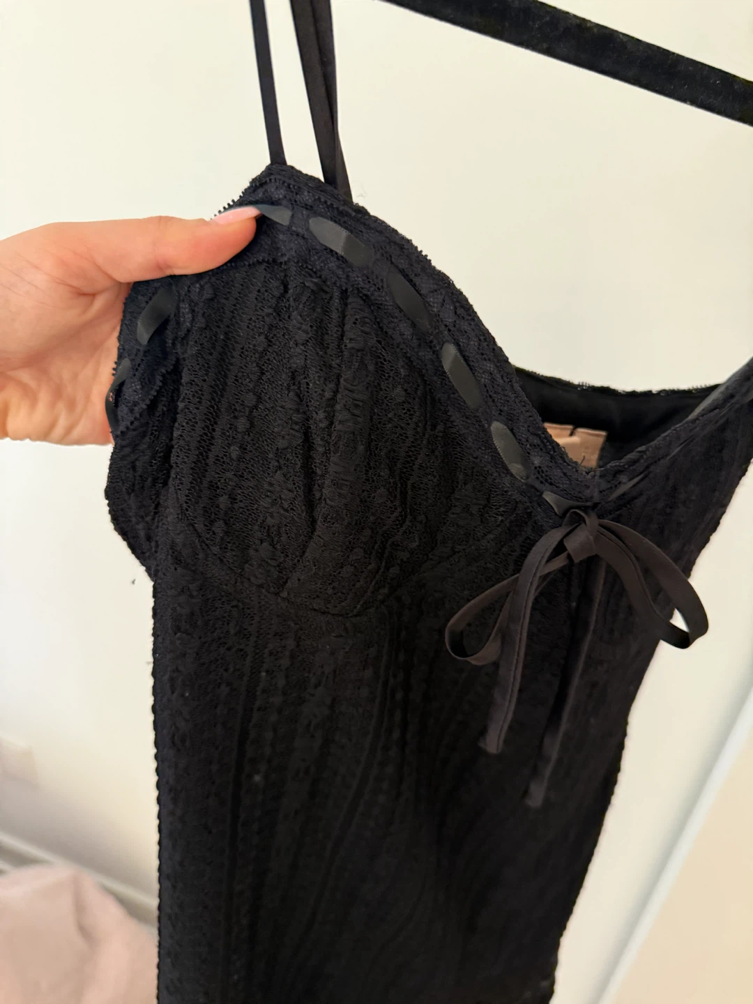 Black Lace Slip Dress - photo 4