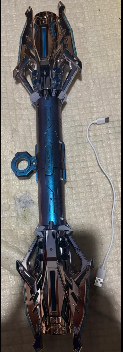 Blue Sci-Fi Toy Wand with USB Cable