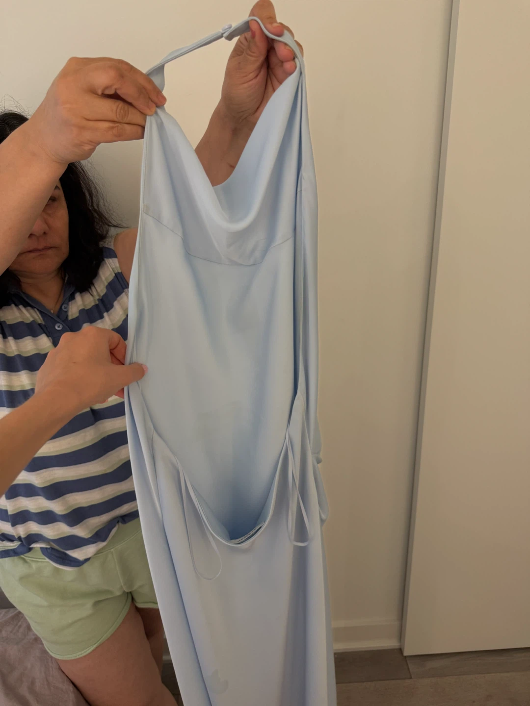 Babaton Blue Slip Dress - photo 4