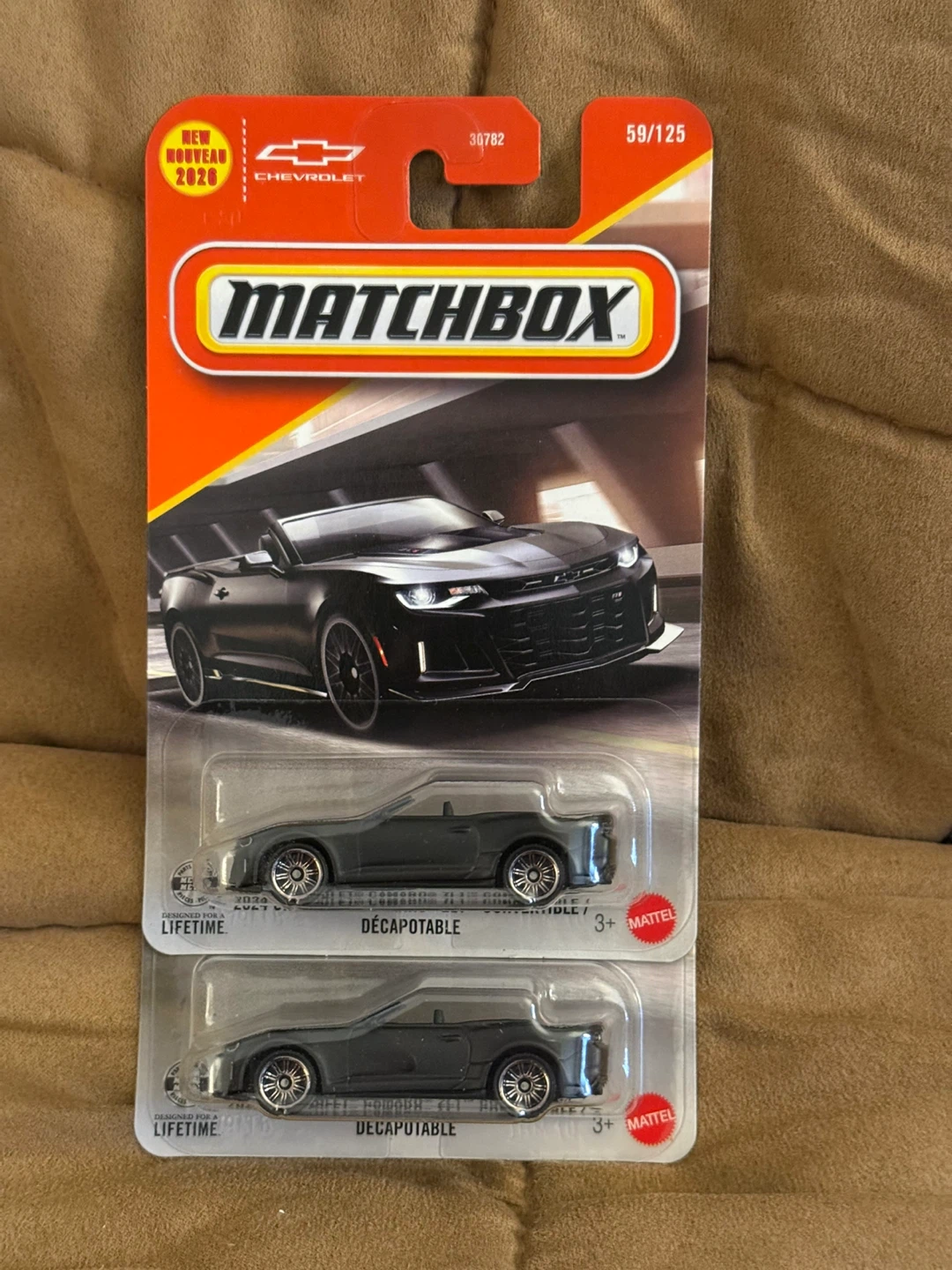 Matchbox 2020 Chevrolet Camaro ZL1 Convertible lot of 2