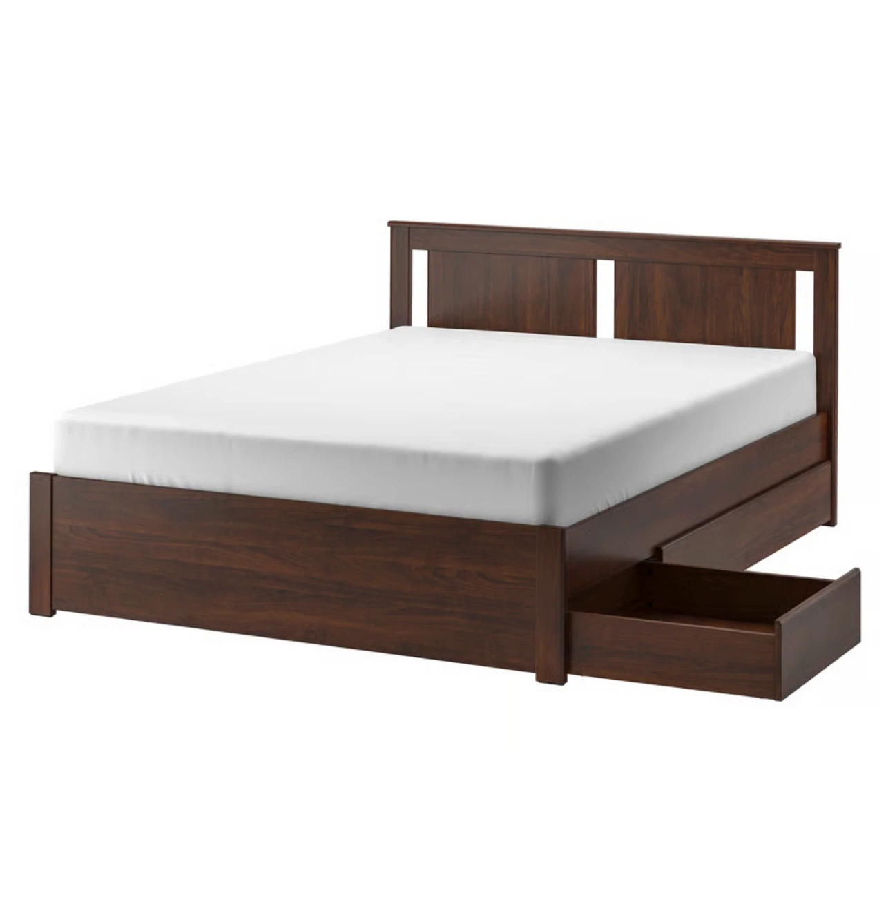Beautiful Ikea Queen Bed Frame with Built-In Storage 🤎