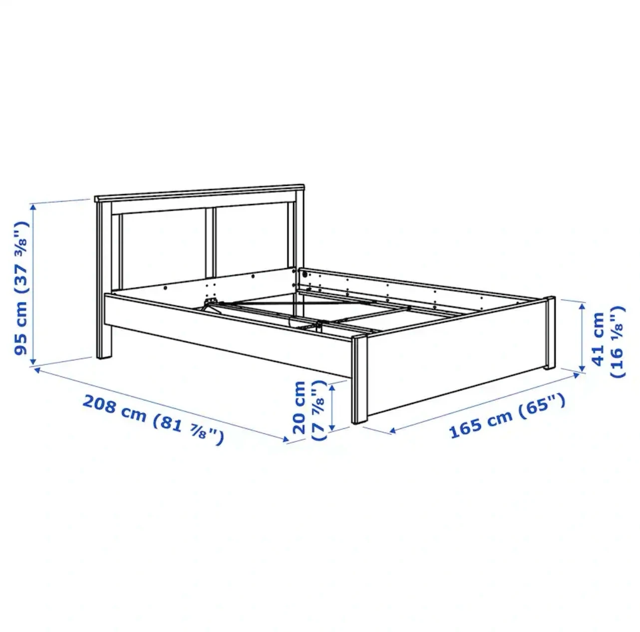 Beautiful Ikea Queen Bed Frame with Built-In Storage 🤎 - photo 5
