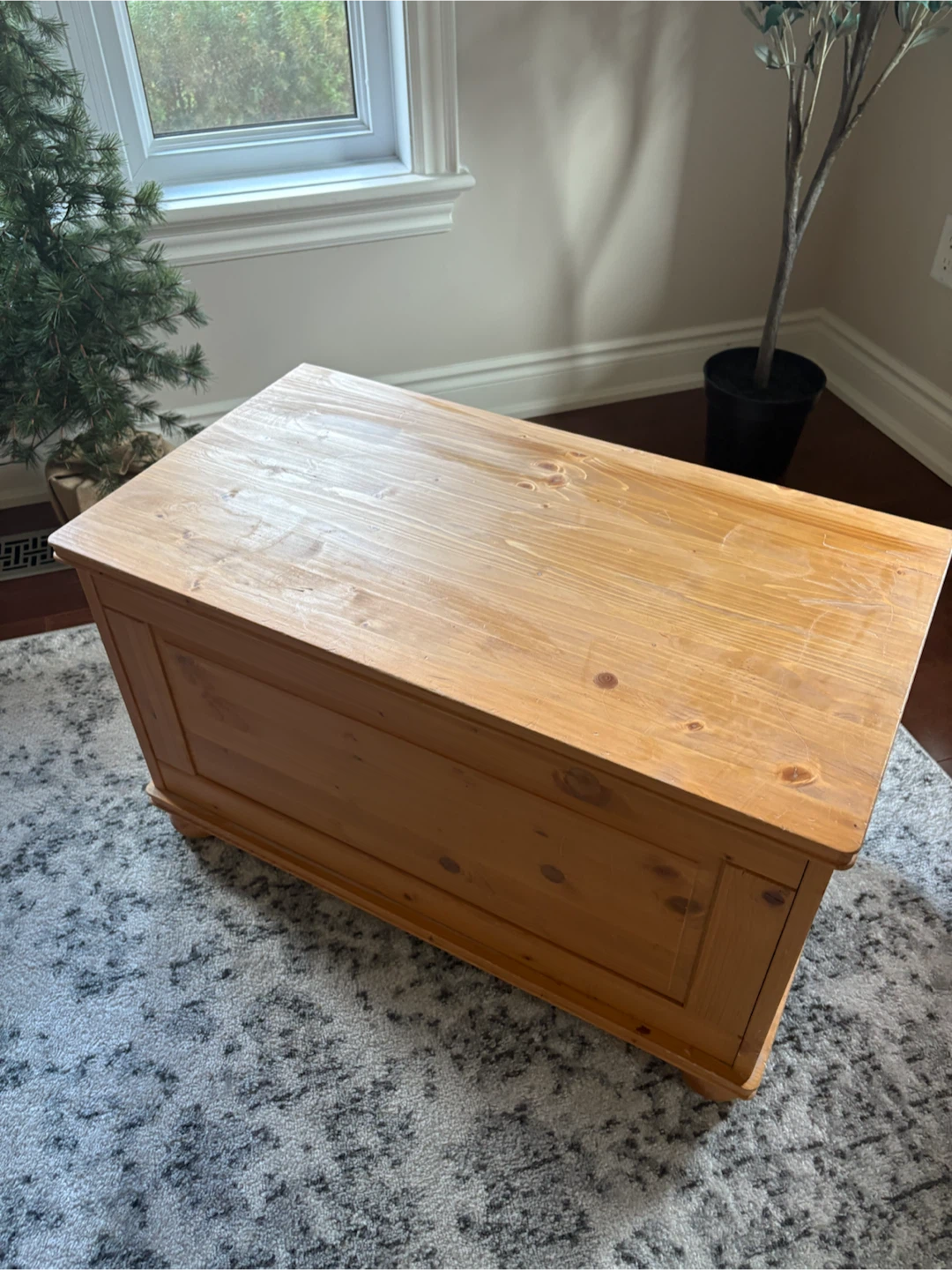 Wooden Storage Chest Trunk - photo 2