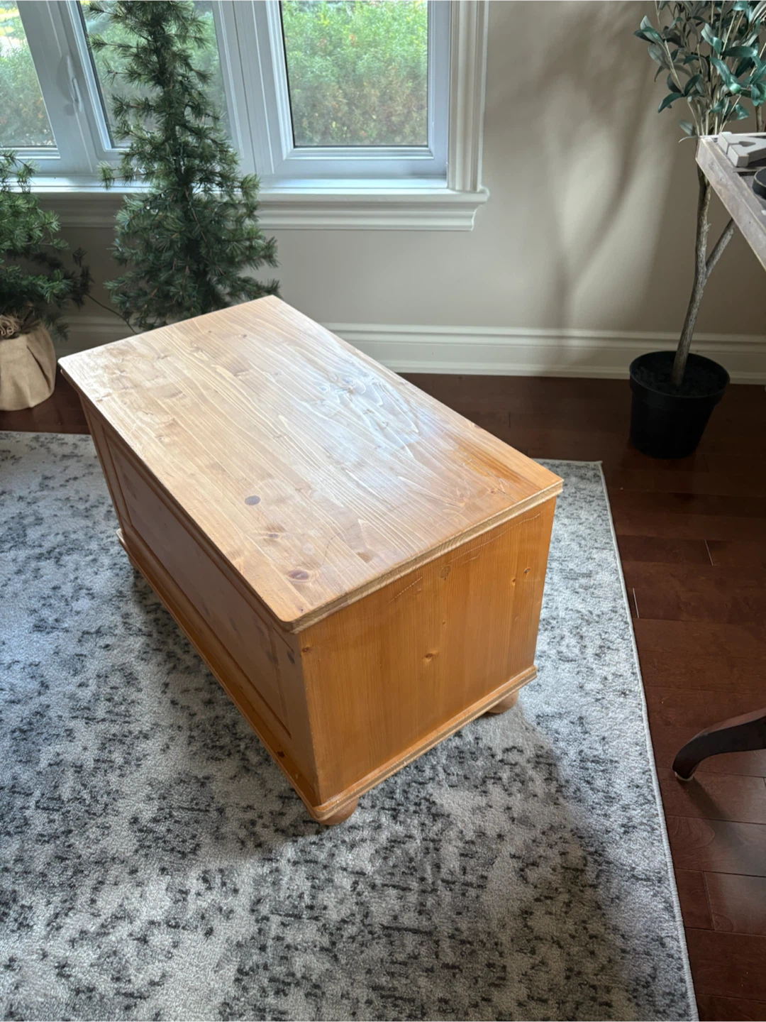 Wooden Storage Chest Trunk - photo 3